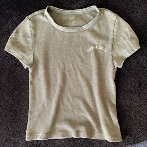 Aerie waffle knit tee